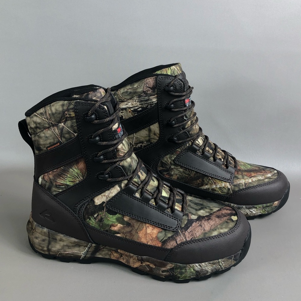 Ozark Trail Men's Camo Tactical Hunting Boots - Brown/Green Size 10.5